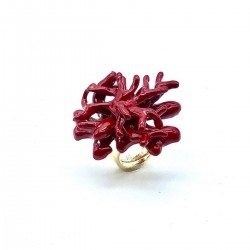 Anello Corallo Rosso