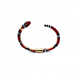 Bracciale serpente mini rosso